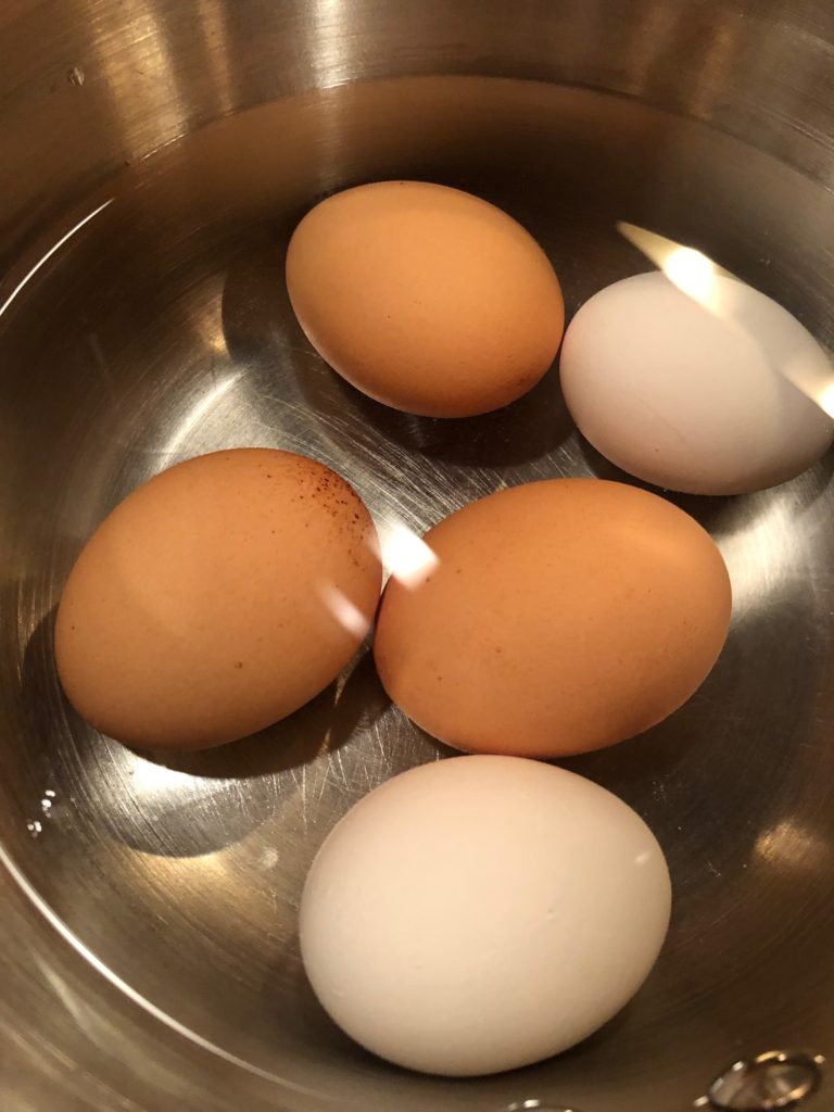 boiling eggs