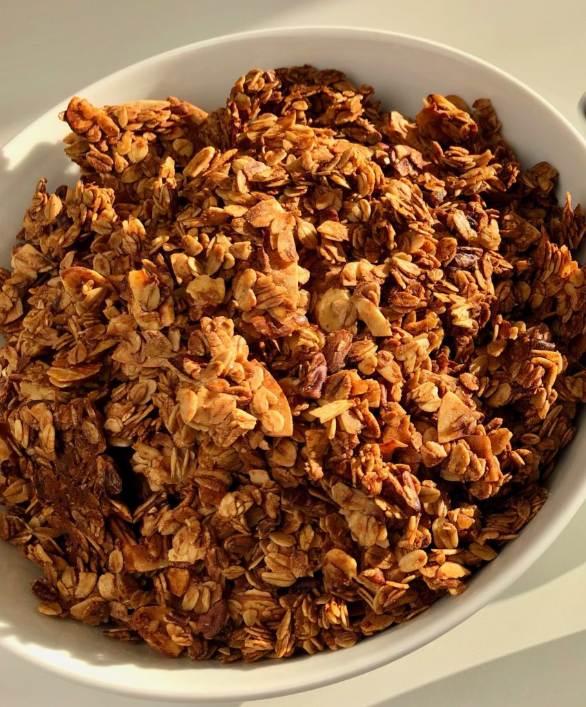 Baked Granola in a bowl