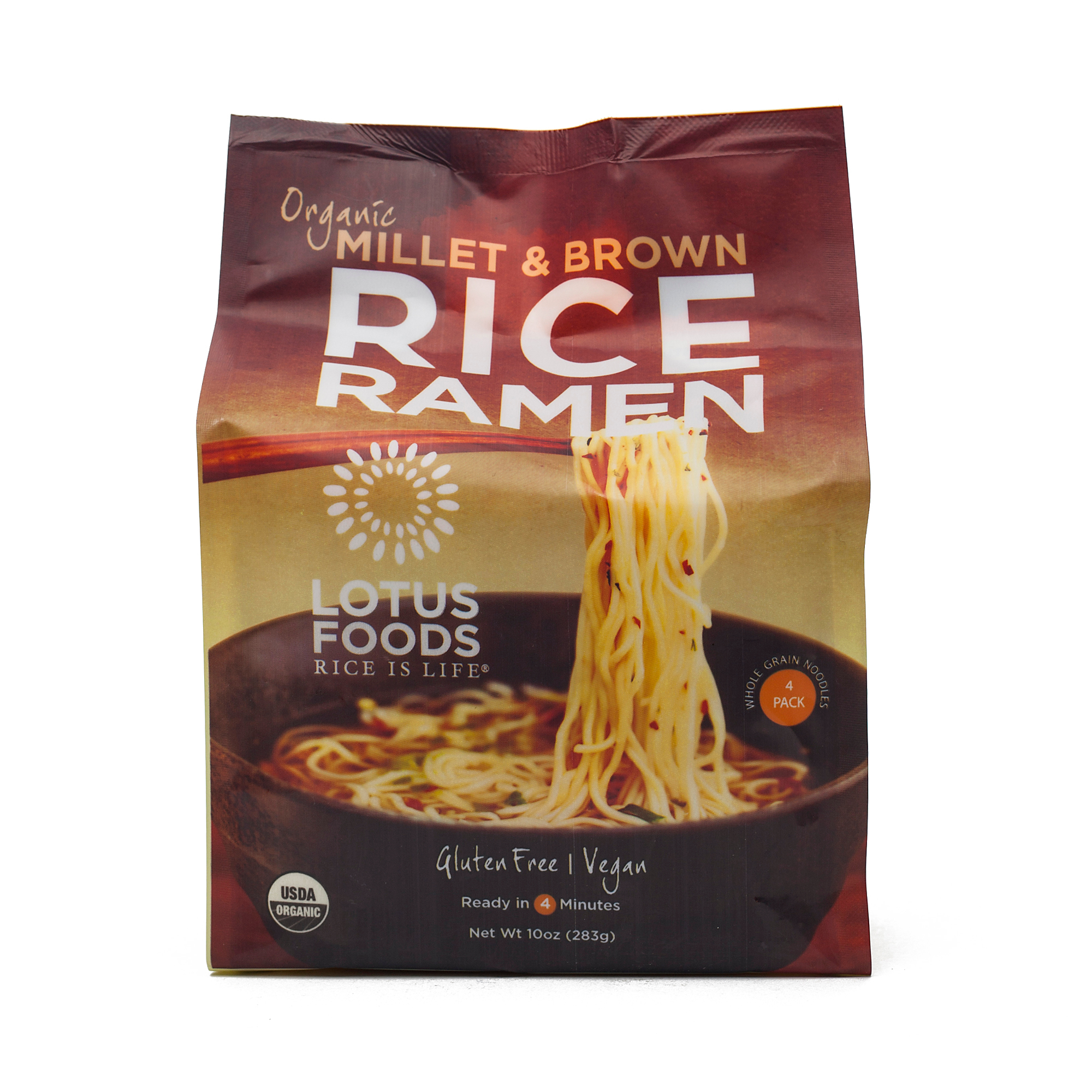 Asian Salmon with Brown Rice Ramen Noodles (Gluten Free) GF Chow