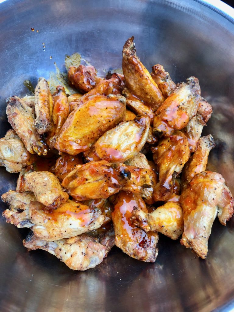 saucing the wings