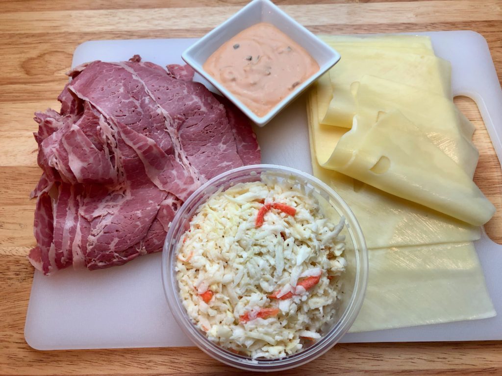 ingredients for a corned beef special