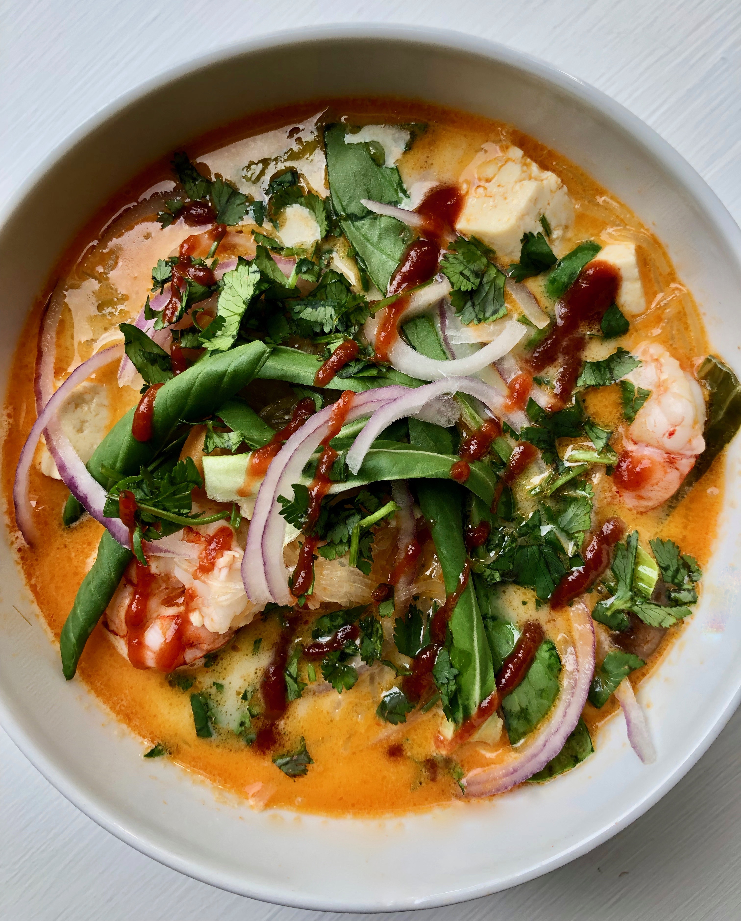 Thai Red Curry Noodle Soup-(Gluten Free)