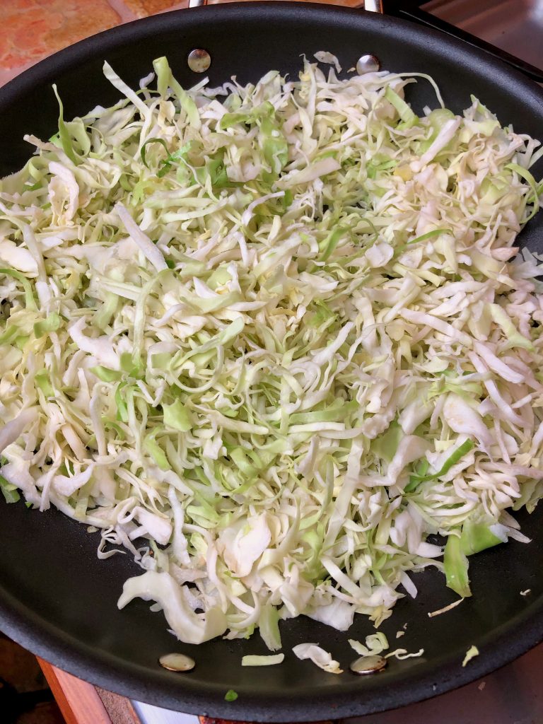 shredded cabbage for drunkien noodles