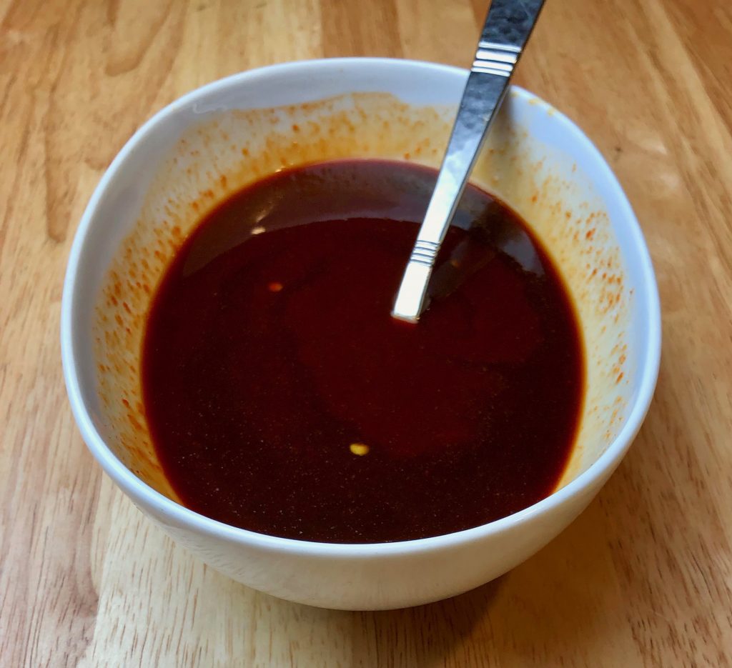 make sauce using Gochujang red pepper paste
