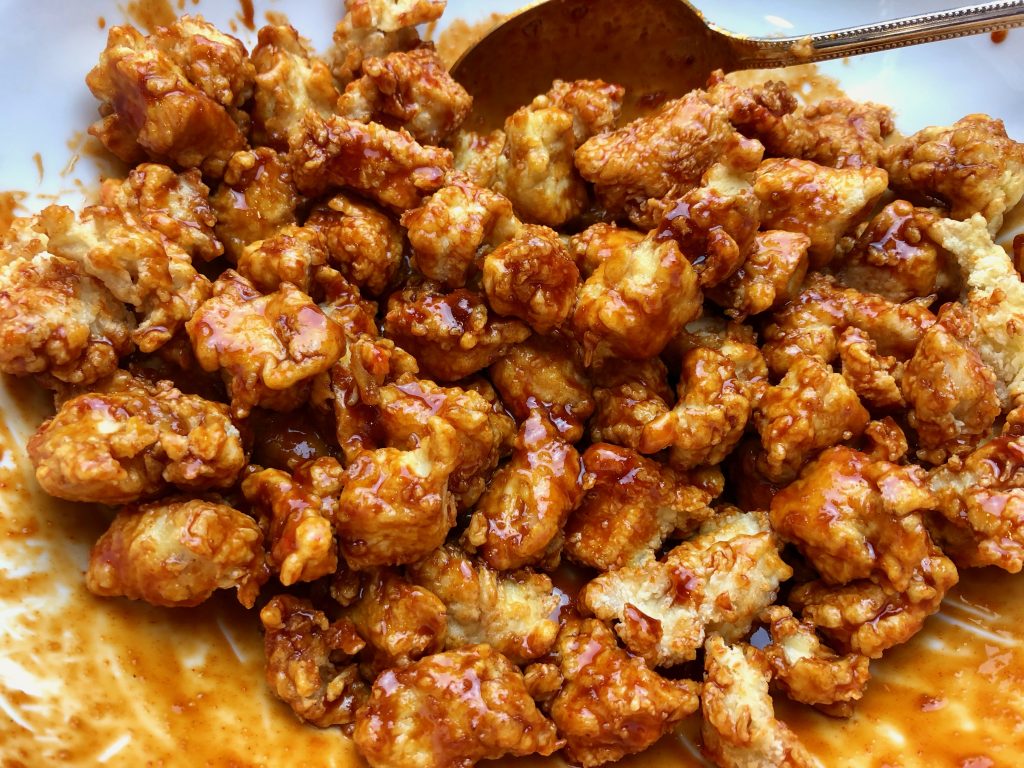 combine chicken nuggets with korean gojuchang sauce