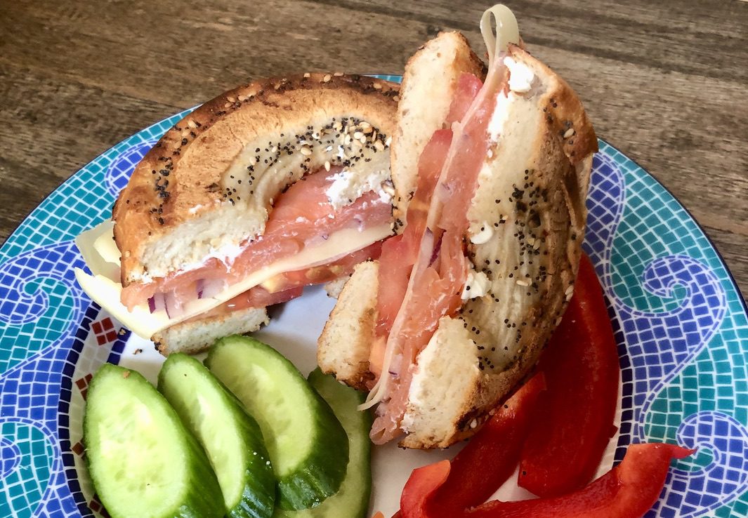 Gluten Free Bagels and Lox