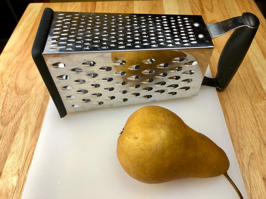 Bosc Pear and Grater