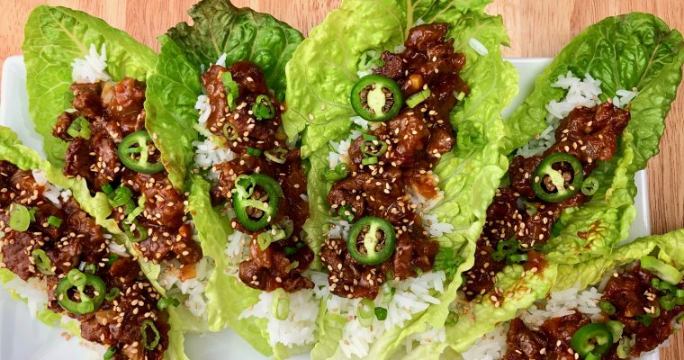 Korean-Style Steak Lettuce Wraps