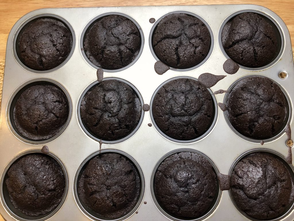 baked chocolate cupcakes