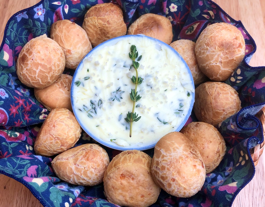 brazi bites with herb butter