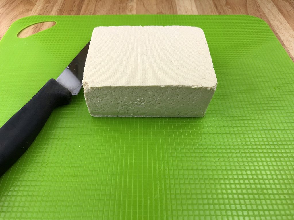 tofu block, water drained
