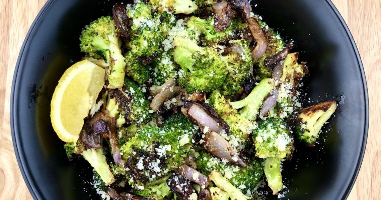 Flavor Poppin’ Roasted Broccoli and Red Onions