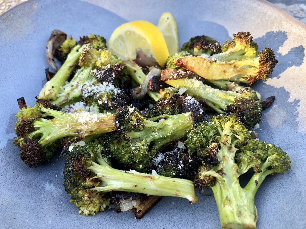 Flavor Poppin' Roasted Broccoli and Red Onion