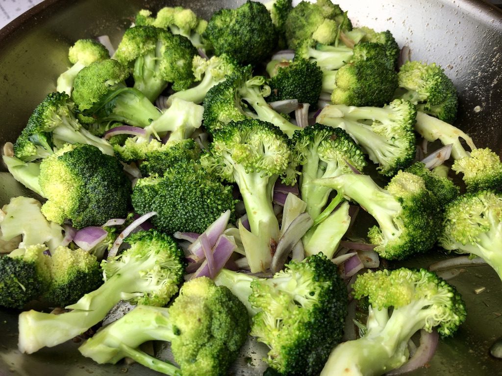 add broccoli and red onion 