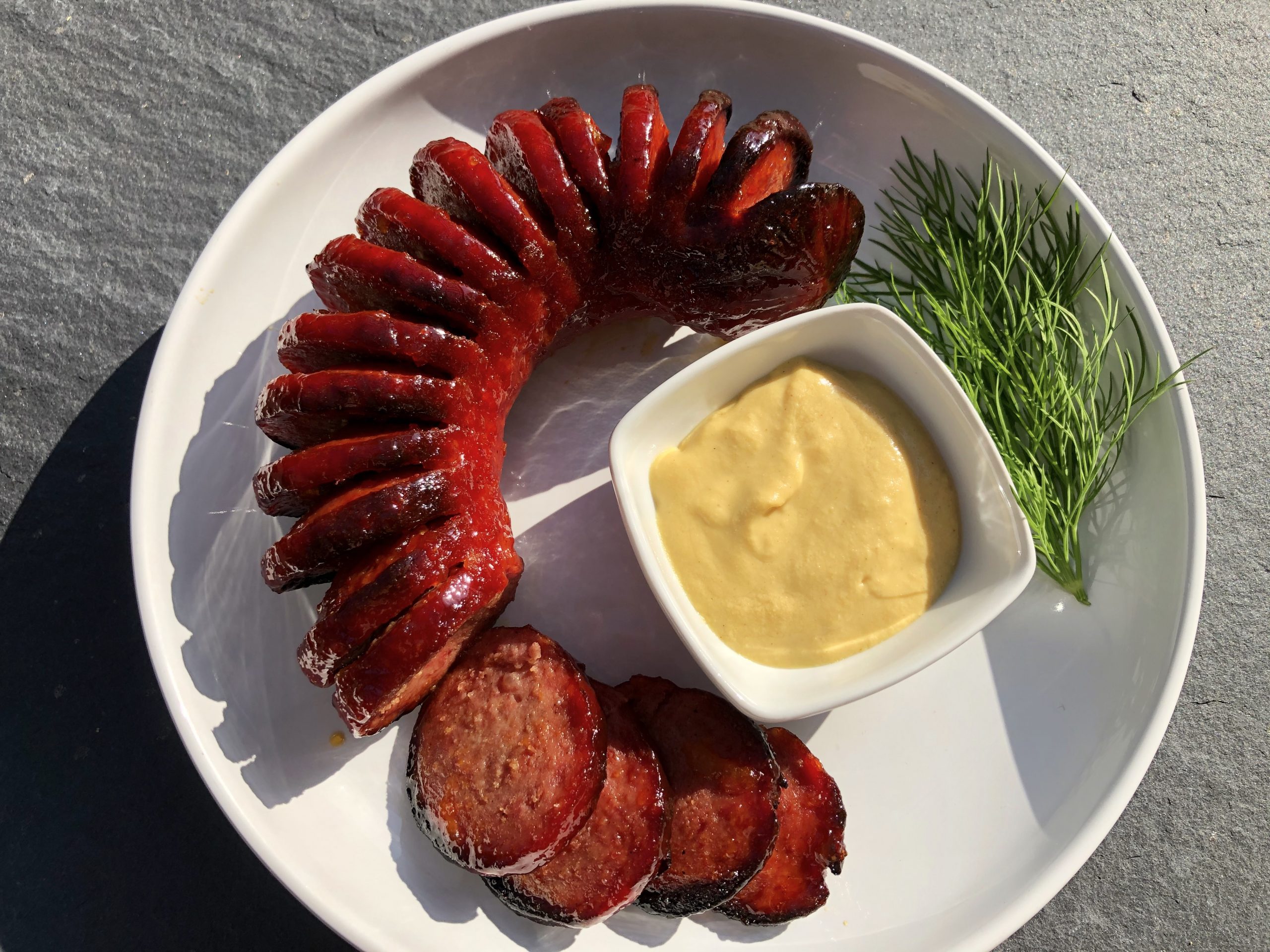 Candied Baked Salami – Hasselback Style (Gluten Free)