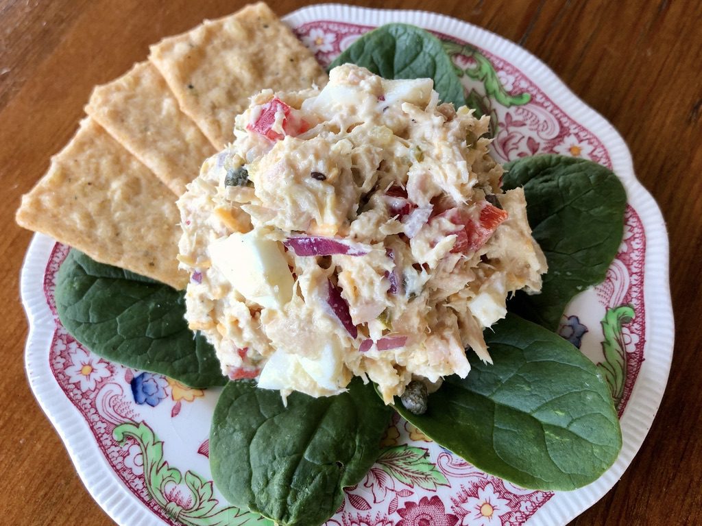 The Works Tuna Salad with Gluten Free Crackers