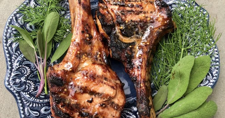 Veal Chops with Asian Honey Mustard Sauce – Gluten Free