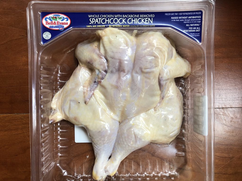 packaged spatchcocked chicken from Bell & Evans
