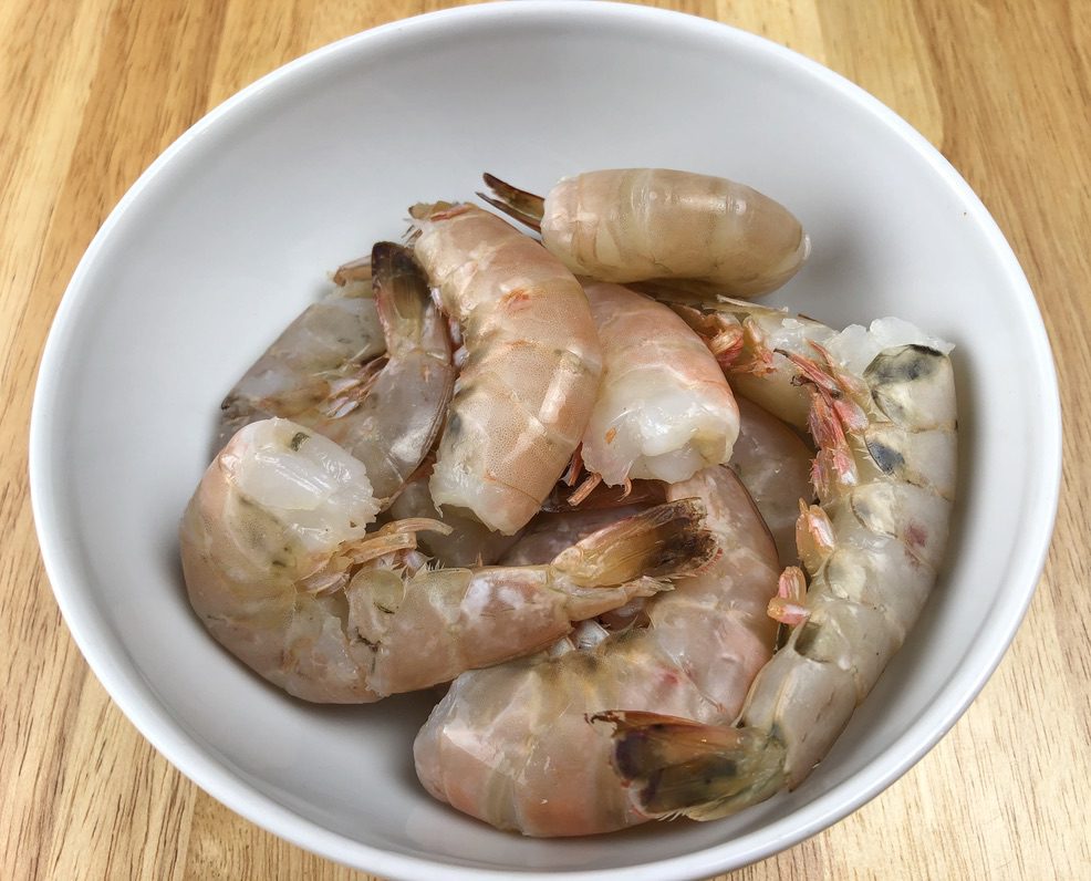 jumbo shrimp uncooked & unpeeled 