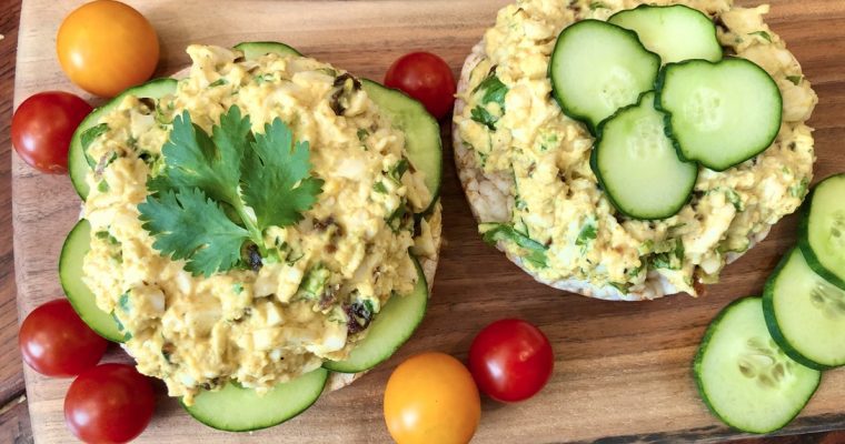 Curried Egg Salad with Currants and Chives