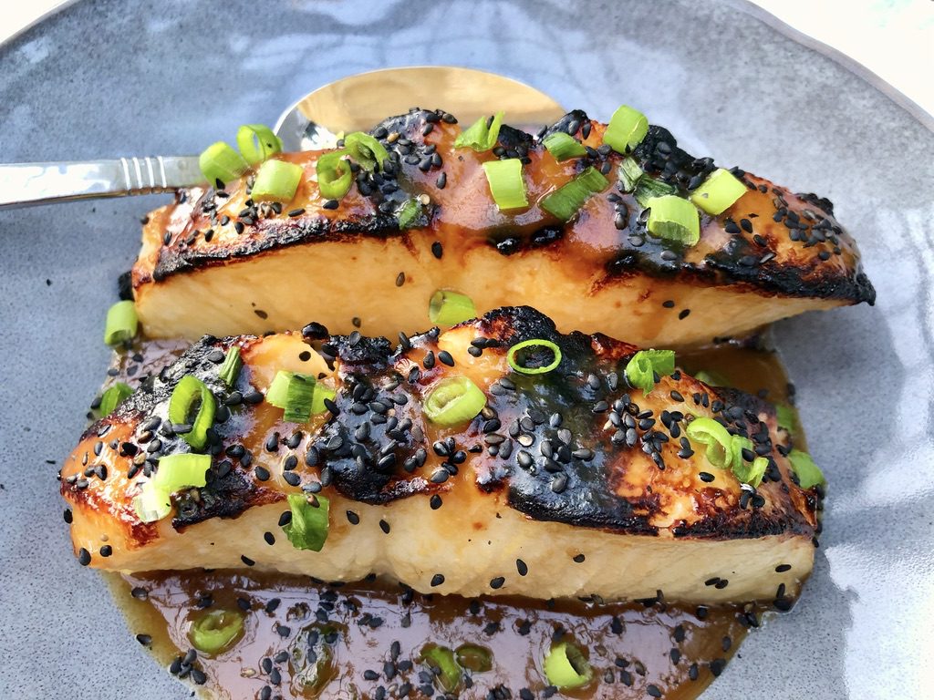 miso-glazed chilean sea bass