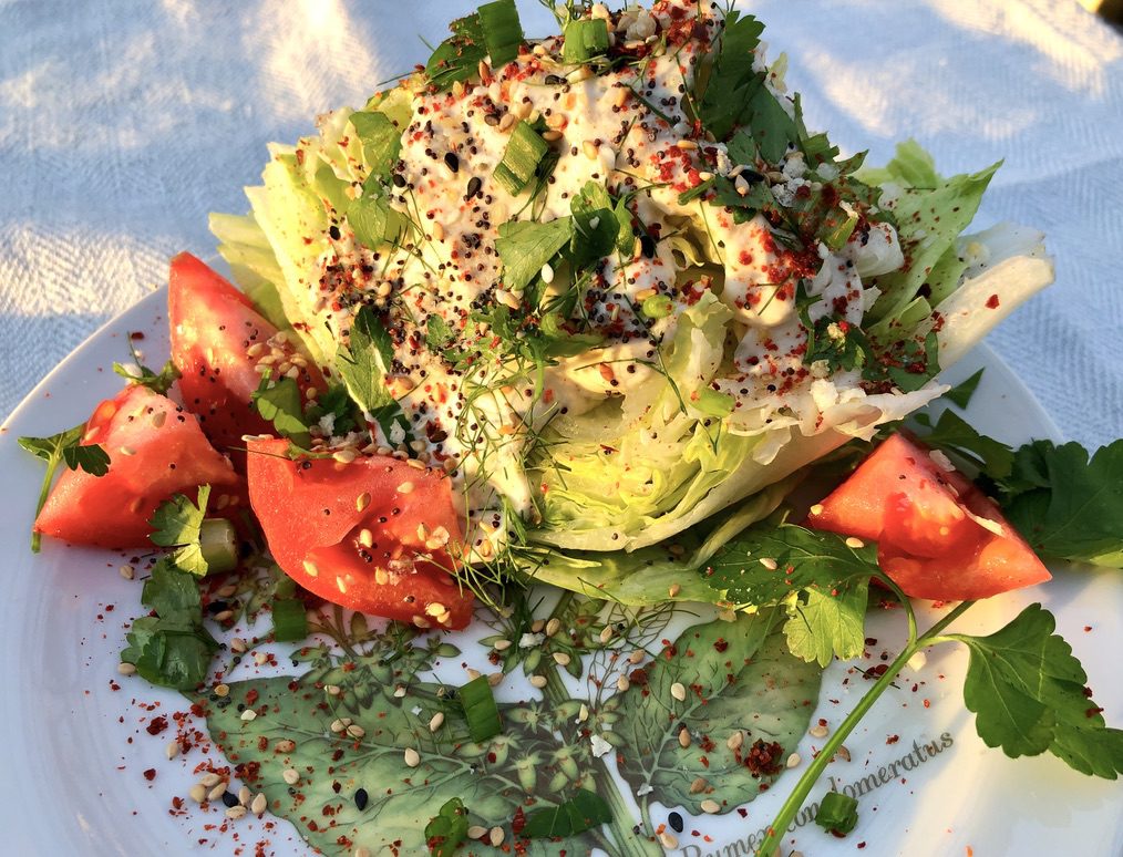 Wedge Salad with Tahini-Yogurt Dressing