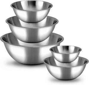 5-pc Stainless Steel Mixing Bowl Set