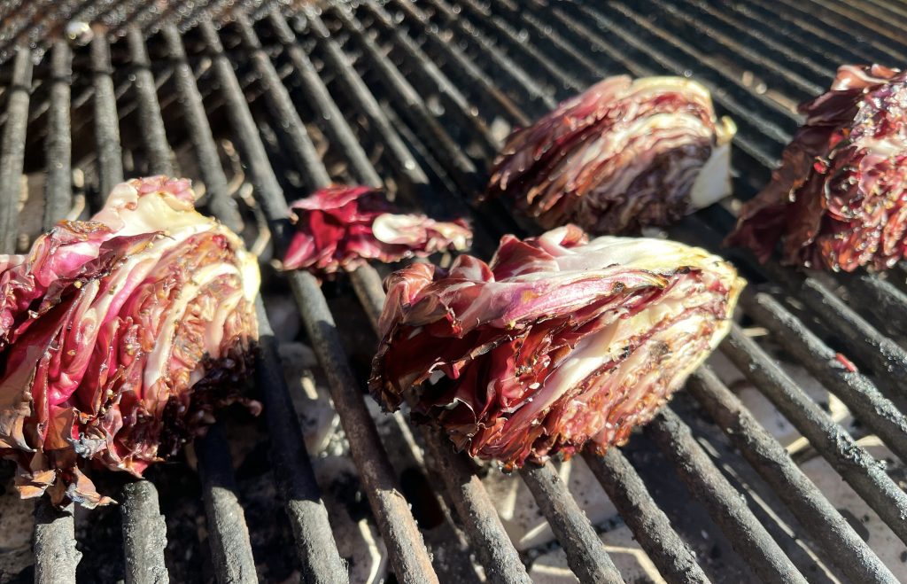 grilling other side of radicchio