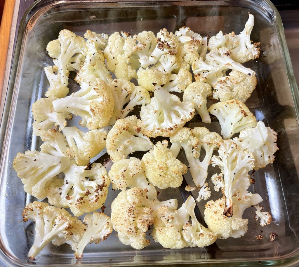 roasted cauliflower florets