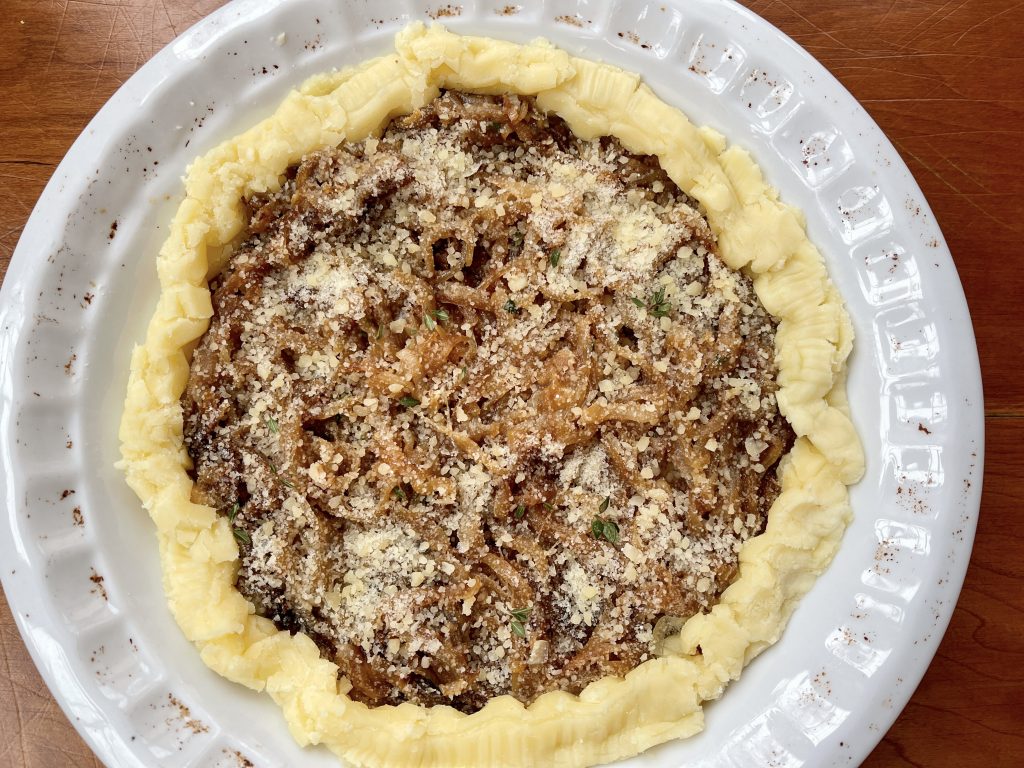 onion tart without anchovies