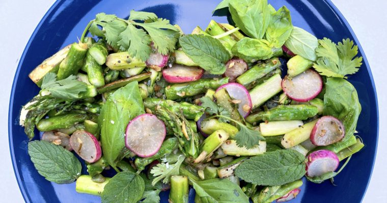 Asparagus and Radishes with Fresh Herbs