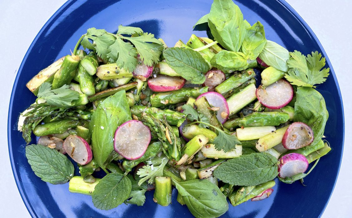 Asparagus and Radishes with Fresh Herbs