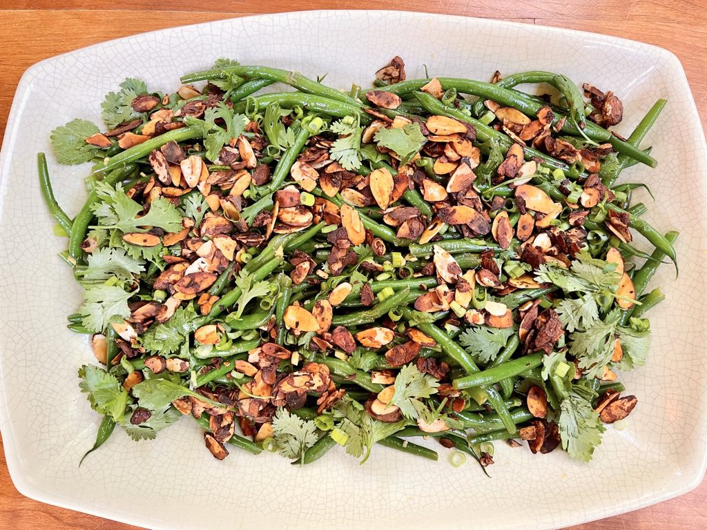 Green Bean Salad with Soy-Glazed Almonds (GF)