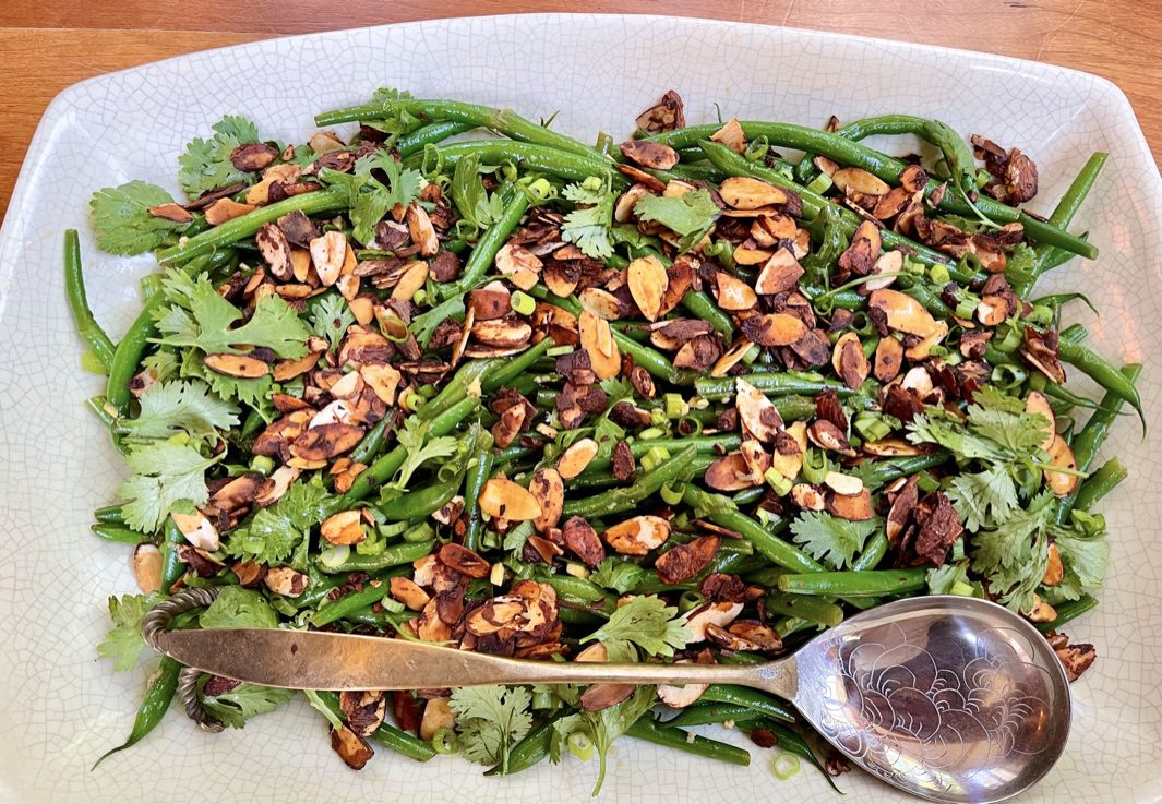 Green Bean Salad with Soy-Glazed Almonds (Gf)