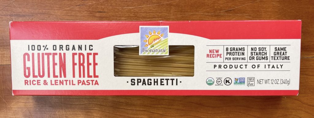use your favorite gluten free pasta