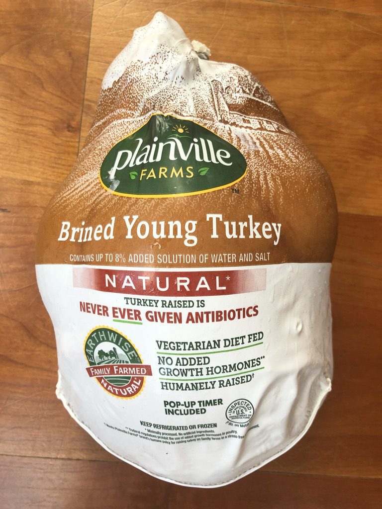 use either a brined or kosher turkey because these turkeys just taste better and cook more quickly