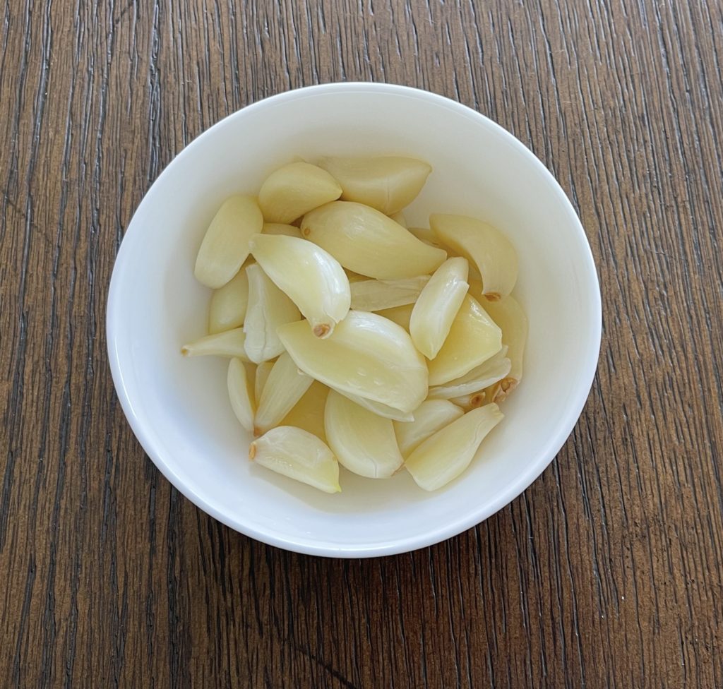 drain garlic