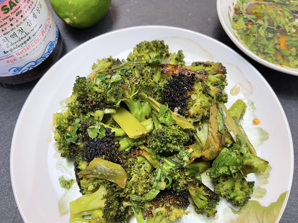 Roasted Broccoli with Thai-Style Vinaigrette