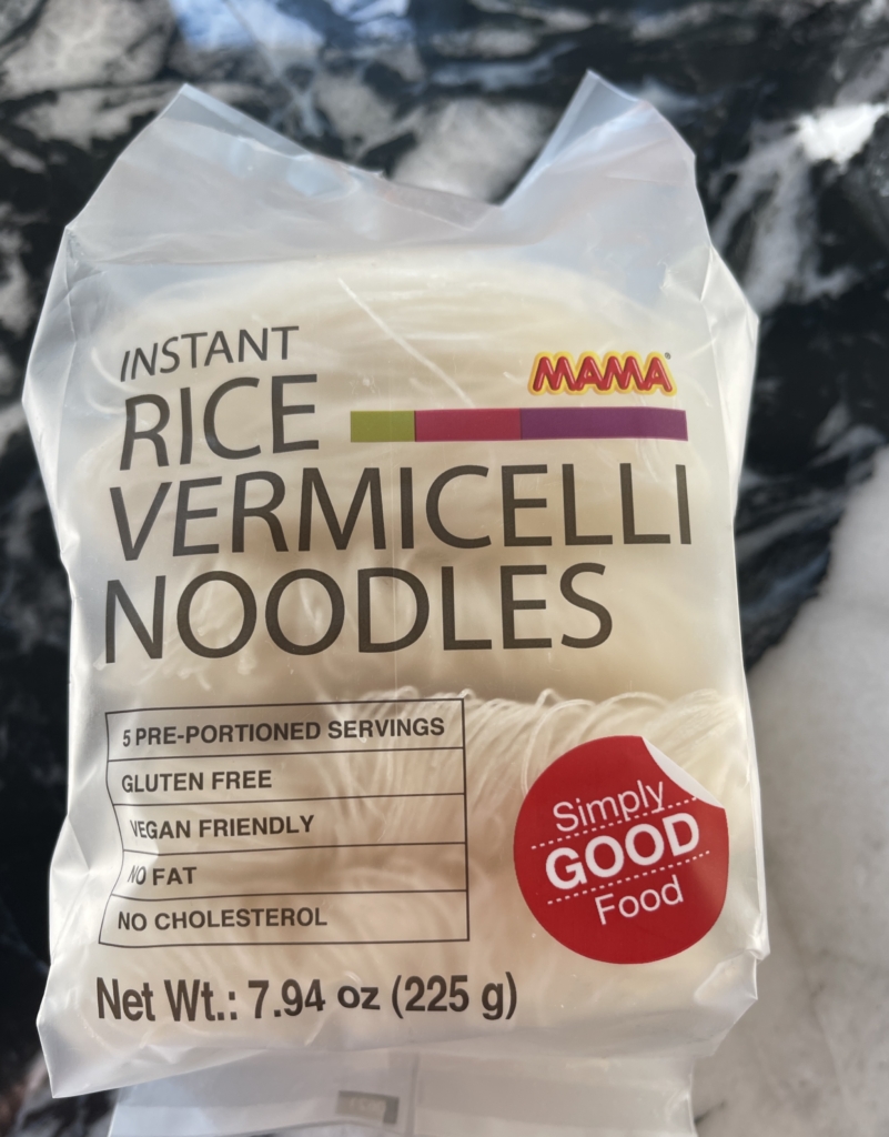 Cook Rice Vermicelli Noodles according to package directions.