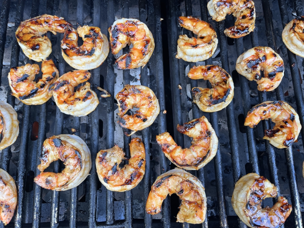 Then flip the shrimp and cook for another 1-2 minutes, until cooked through but not over-cooked.