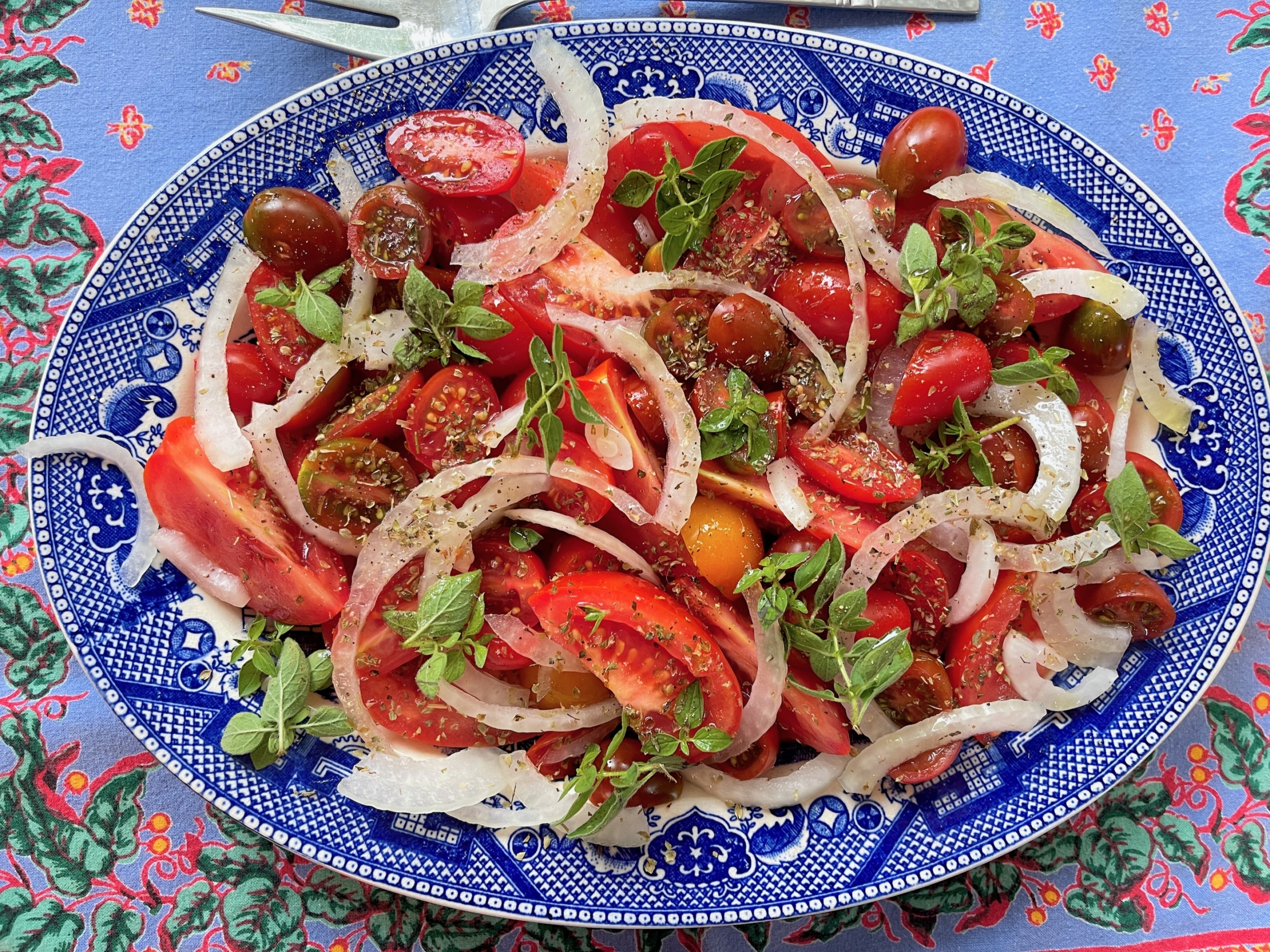 Tomato, Onion and Oregano Salad