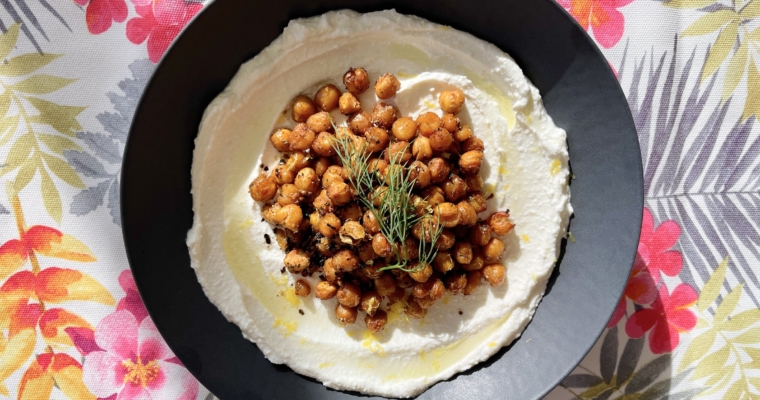 WHIPPED FETA WITH SPICED CRACKLIN’ CHICKPEAS