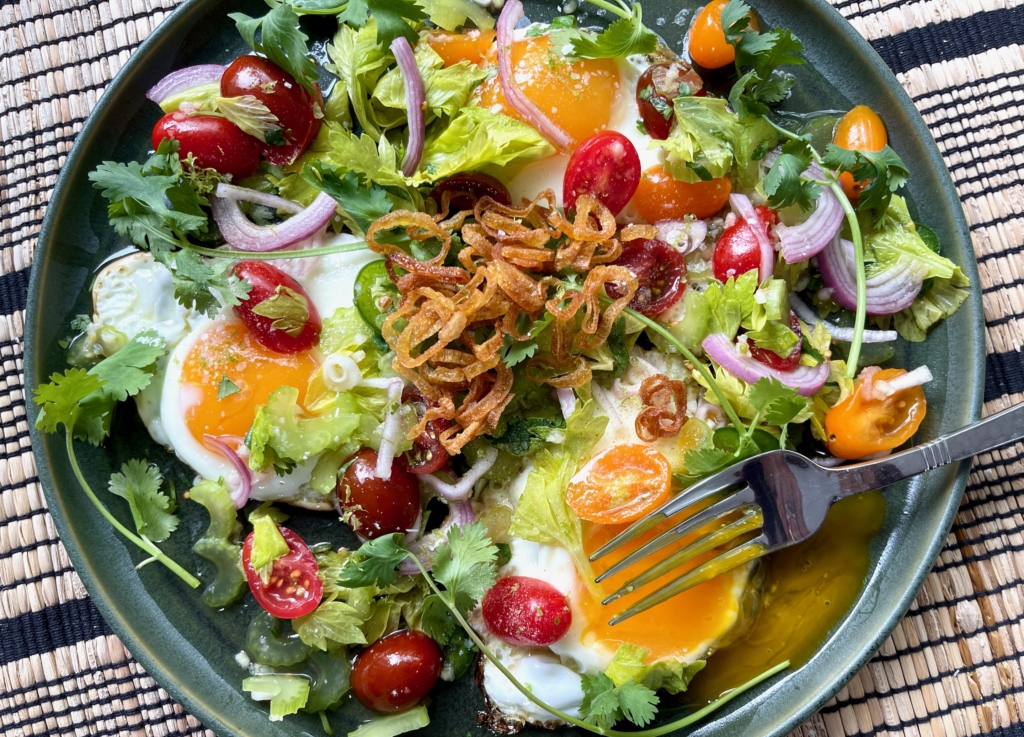 Thai Fried Egg Salad