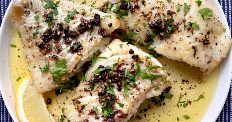 Lemon Butter Black Pepper Fish Fillets