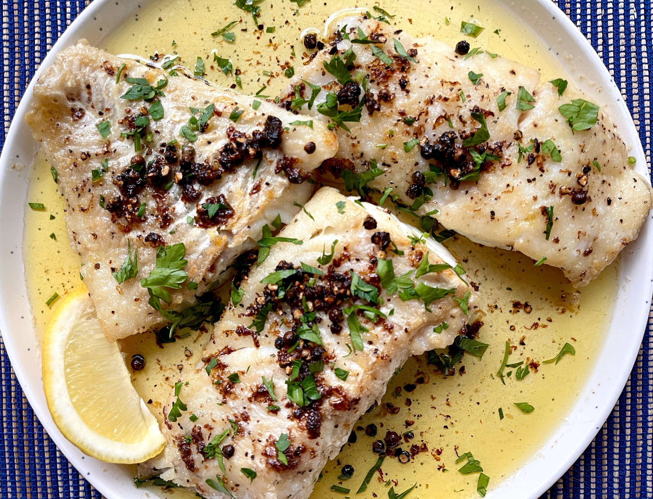 Lemon Butter Black Pepper Fish Fillets