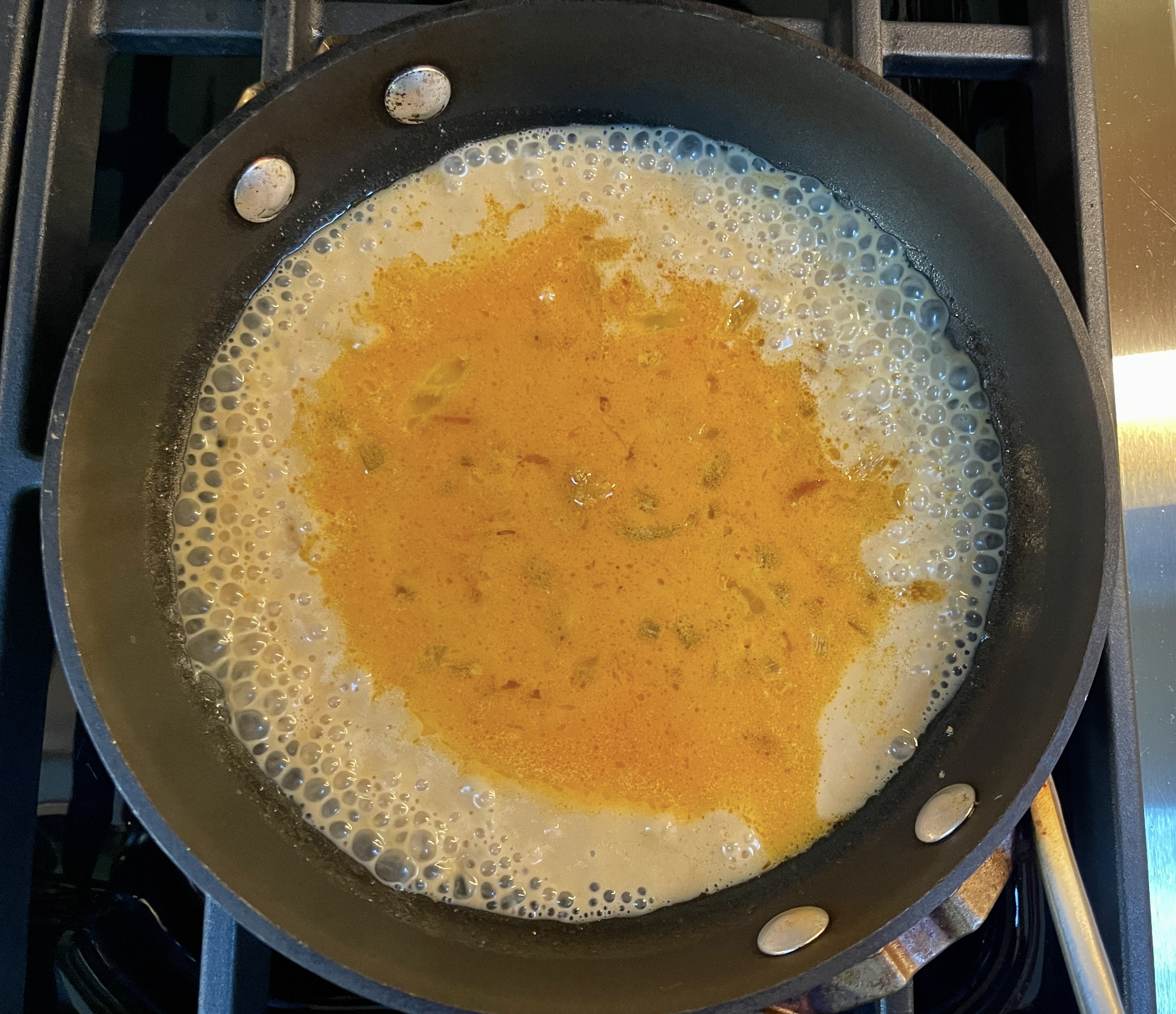  Stir to combine and let simmer for 1-2 minutes.