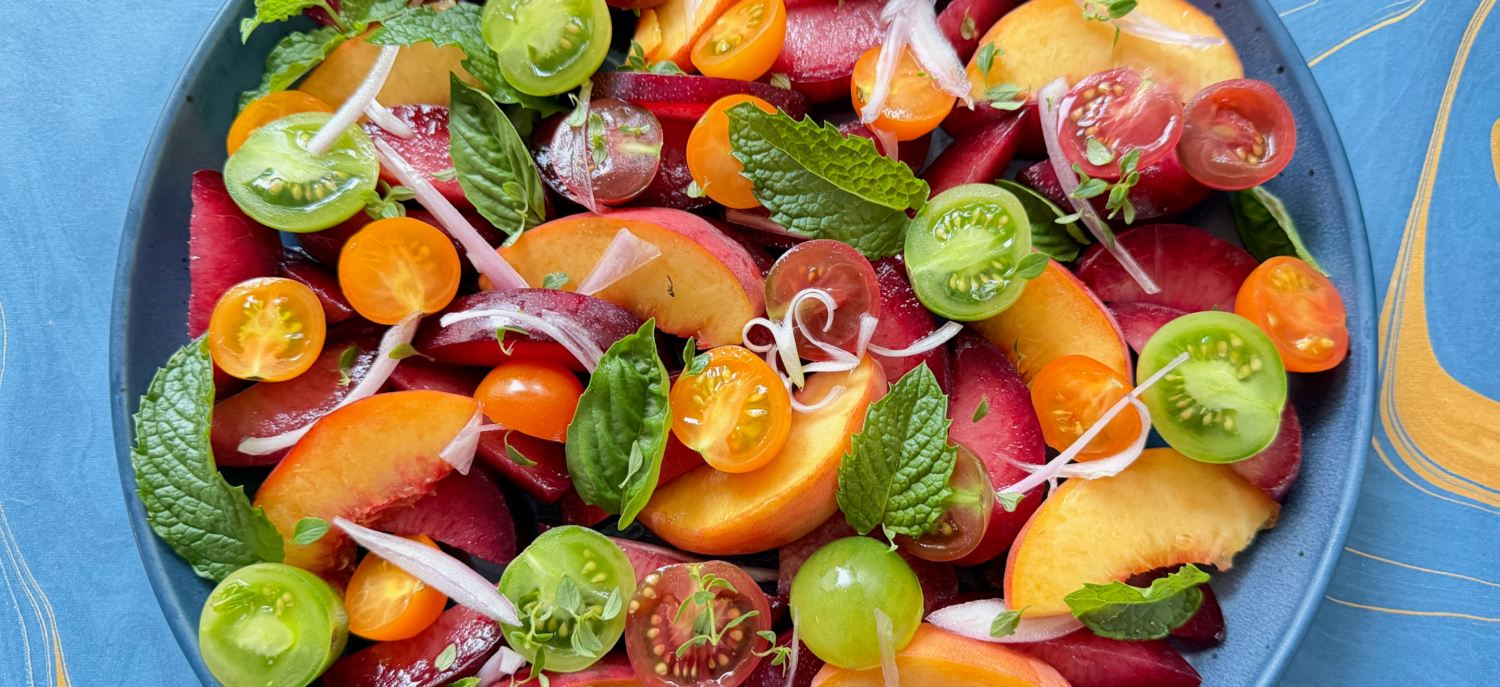 Summer Plum and Tomato Salad